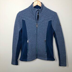 SPYDER Blue Encore  Full Zip Fleece Jacket Mid Layer Size Small